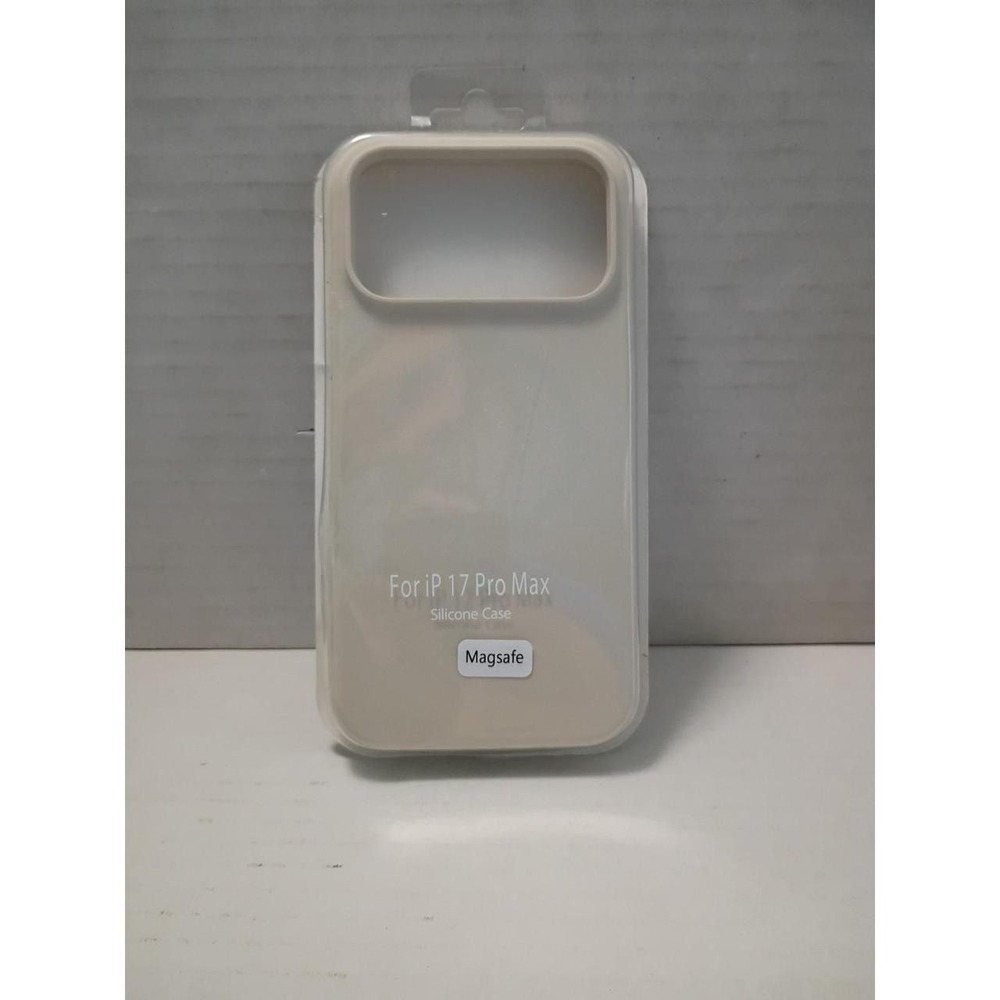 iPhone 17 Pro Max‎ Fashion Silicone Pure Color Case Shockproof Magsafe Ivory